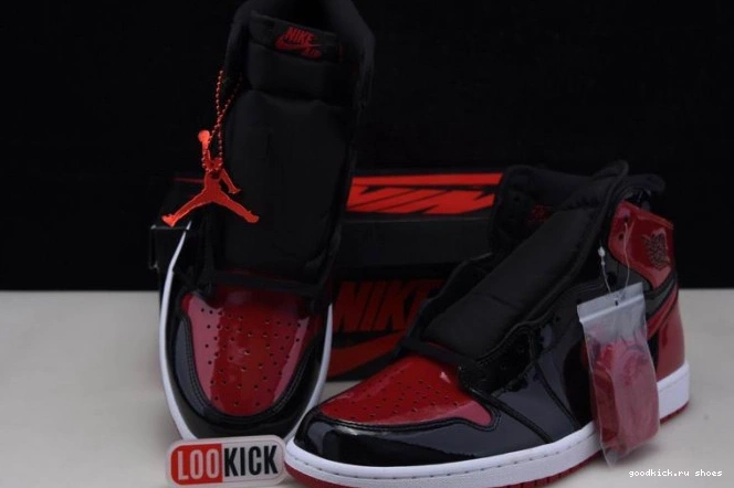 555088-063 Jordan Bred Air 1 High OG Patent 0812